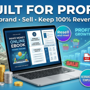 Make Money Online Ebook PLR MRR English | 111 Page Canva Editable Digital Product | Passive Income Resell Rights