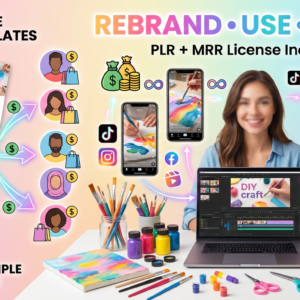 4000+ DIY Art & Craft Reels PLR MRR | Digital Download Content for Instagram TikTok YouTube