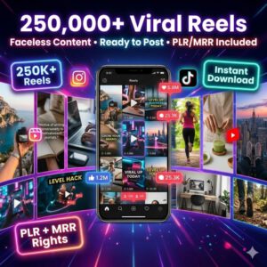250,000+ Viral Reels Mega Bundle (PLR/MRR)