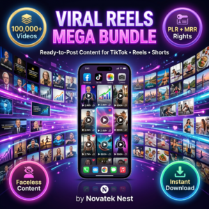100,000+ Viral Reels Bundle PLR MRR, AI Animated Content