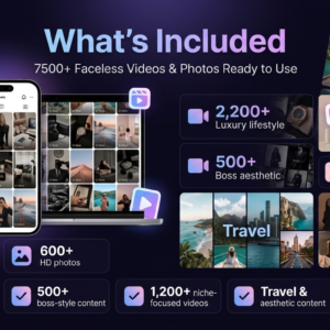 Faceless Reels – 7500+ Video & Photo Bundle (PLR/MRR License