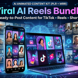 100,000+ Viral Reels Bundle, AI Animated Content Kit (PLR MRR)