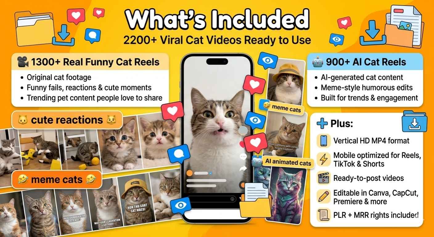 Viral Cat Reels Bundle - Image 2