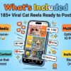 185+ AI Cat Reels Bundle, Viral Social Media Content - Image 2