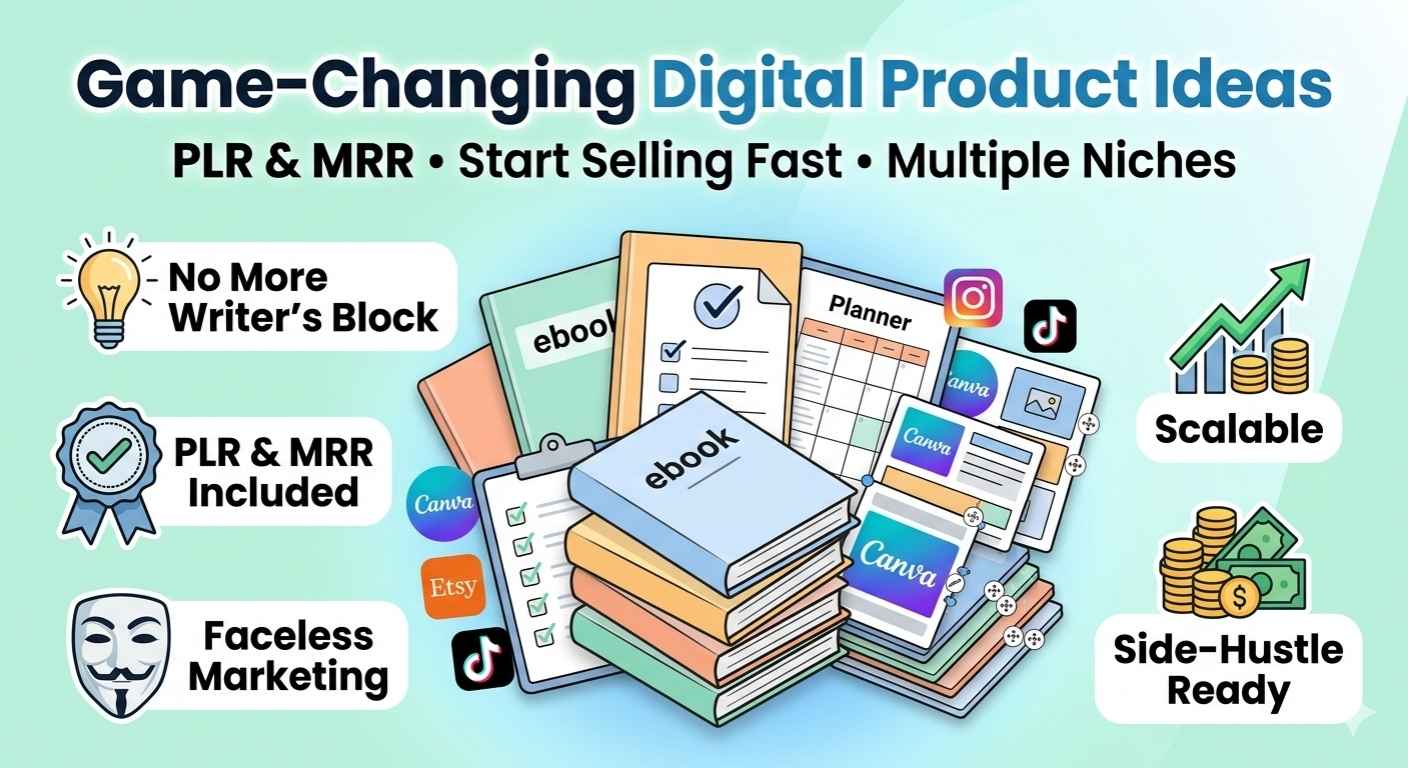 120 Digital Product Ideas with PLR License - Image 3