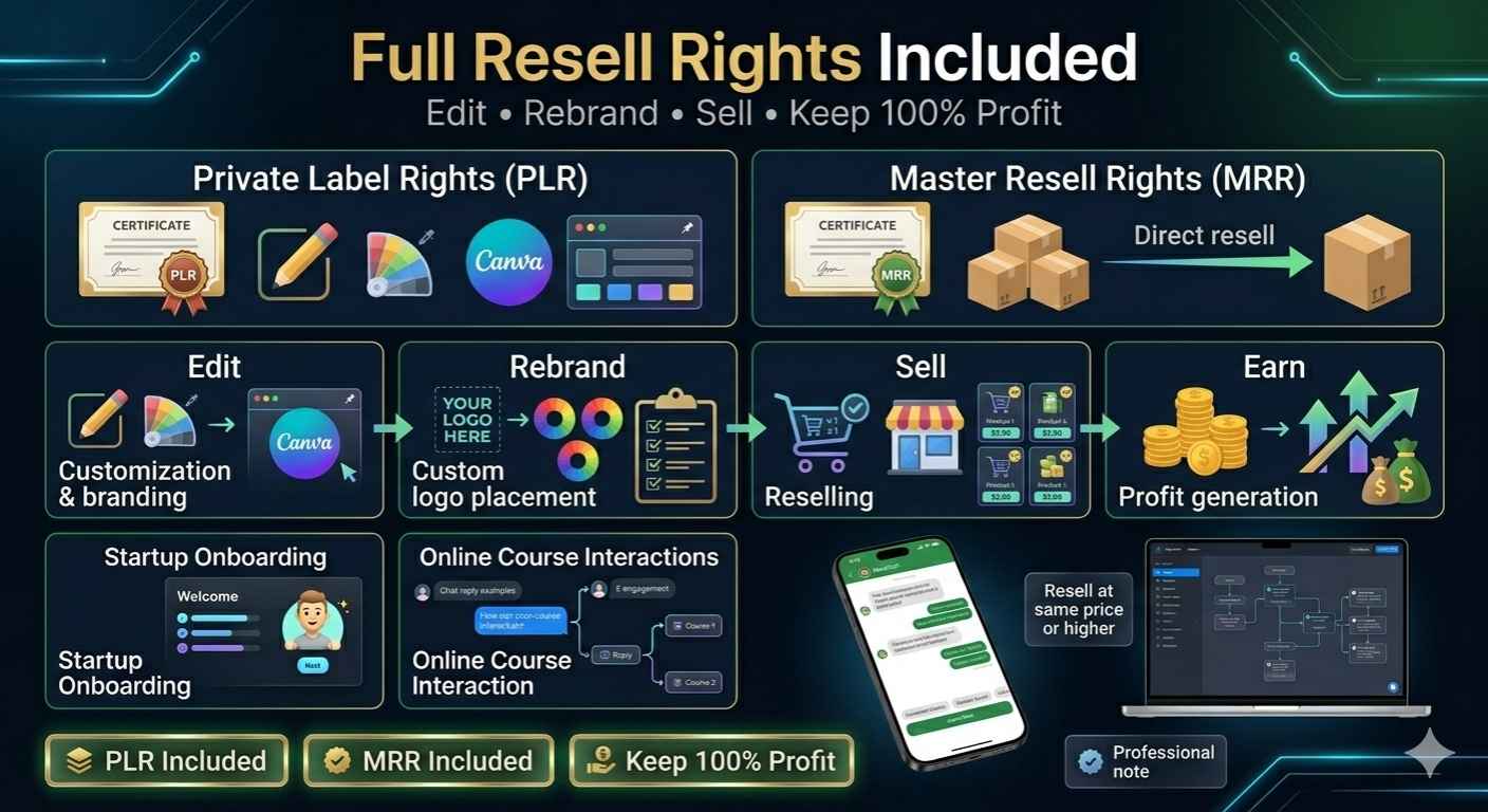 12 Manychat Automation Flows with Private Label Rights (PLR) - Image 3