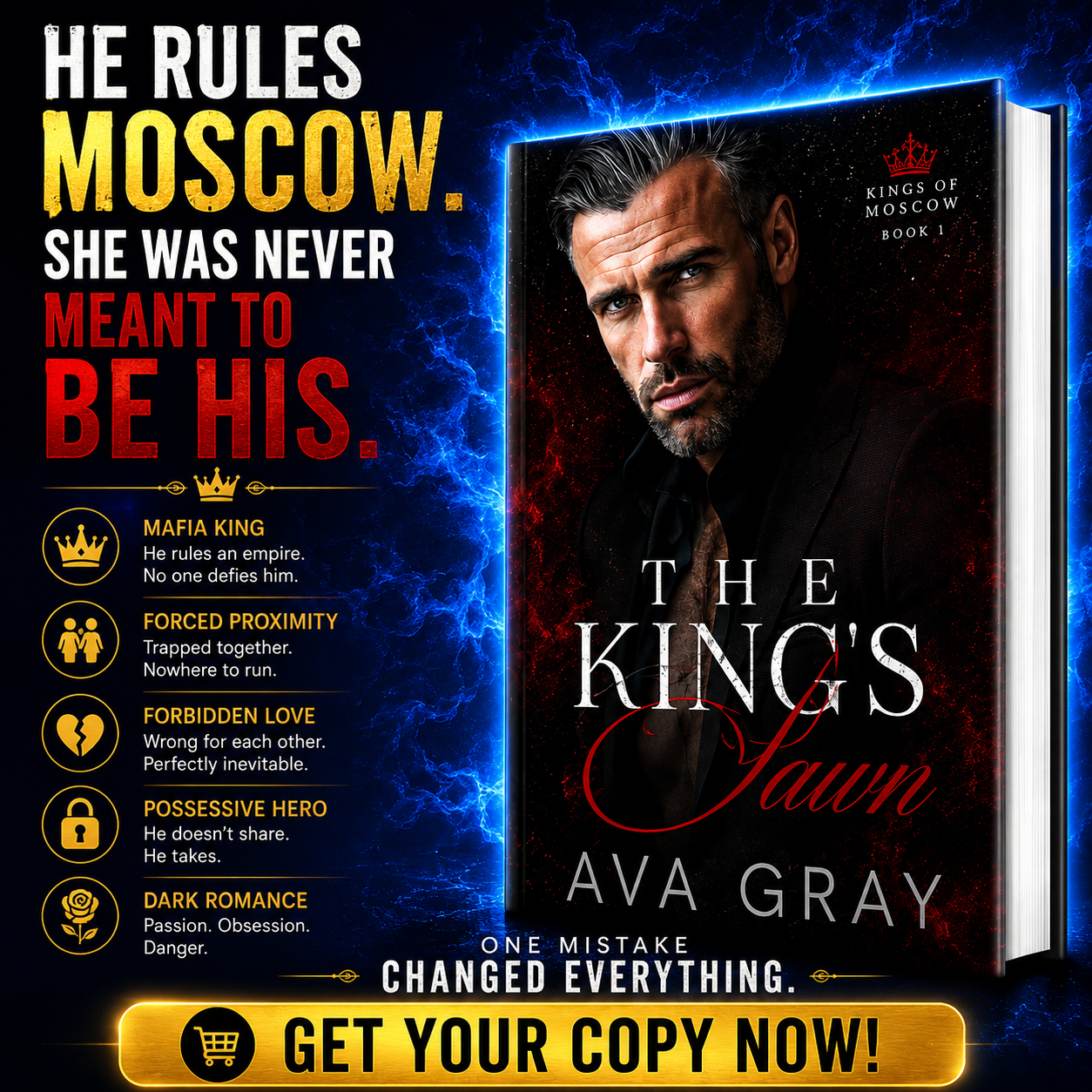 The King’s Pawn (Kings of Moscow #1) by Ava Gray